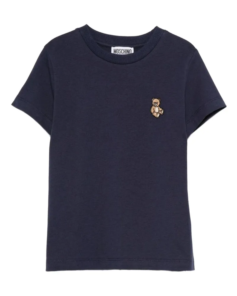Moschino T -Shirt mit Logo Blue