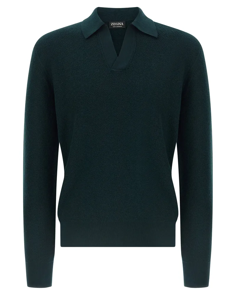 Ermenegildo Zegna Polo Oasi Kaschmir Green