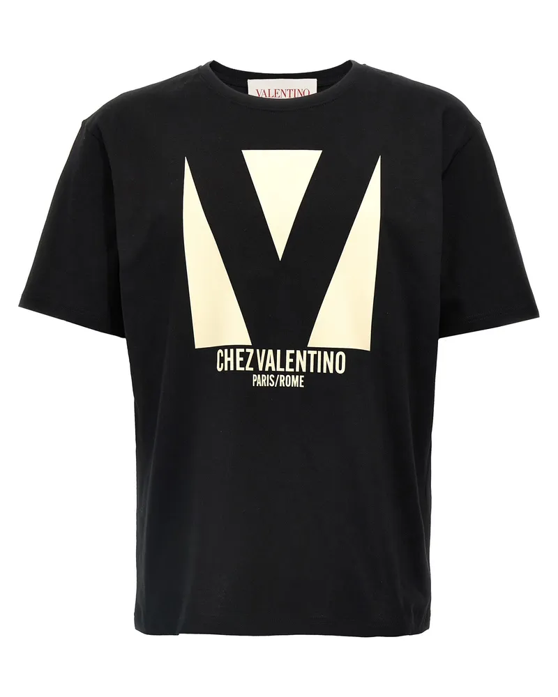 Valentino Garavani Valentino Garavani 'Chez Valentino' T -Shirt Black