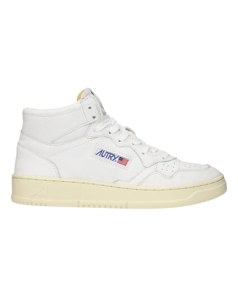 AUTRY Herrens Weiße Ledersneaker -