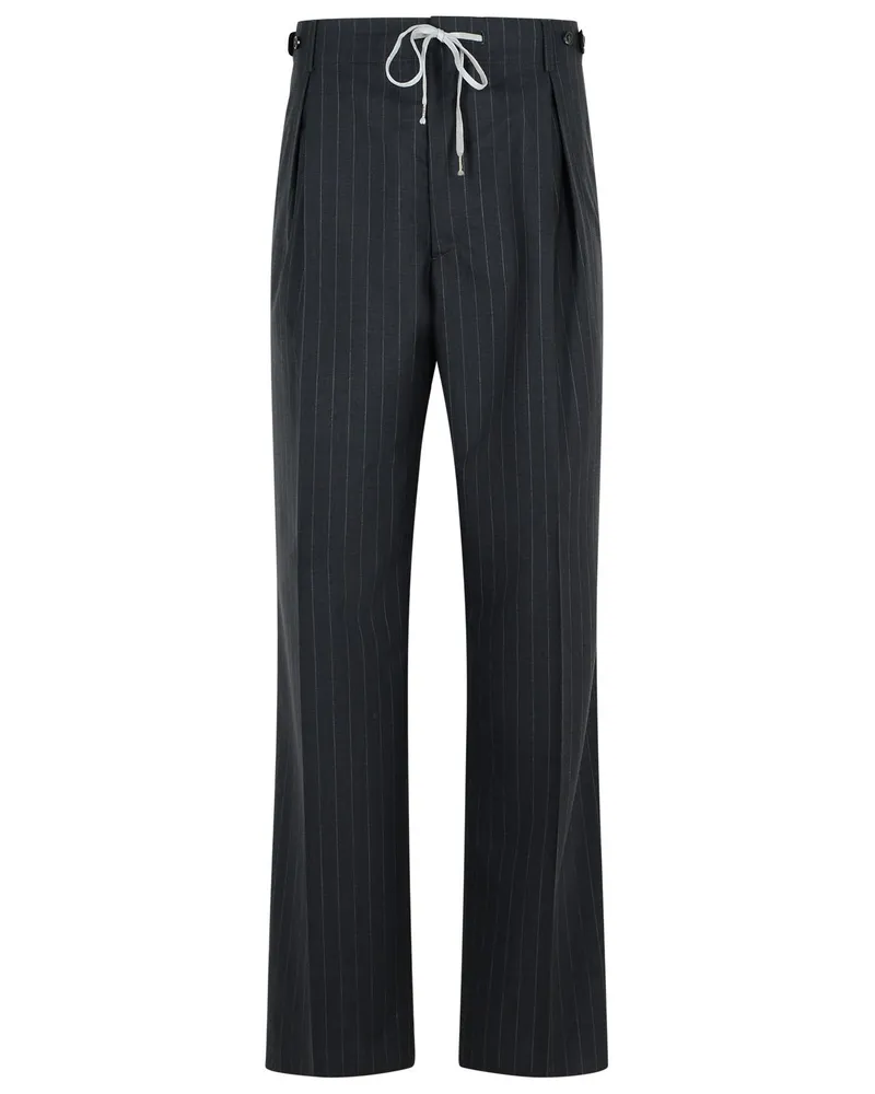 Maison Margiela dunkelgraue Wollhose Grey