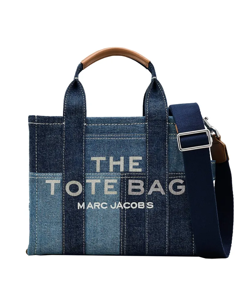 Marc Jacobs Borsa A Mano der Denim kleine Einkaufstasche Blue