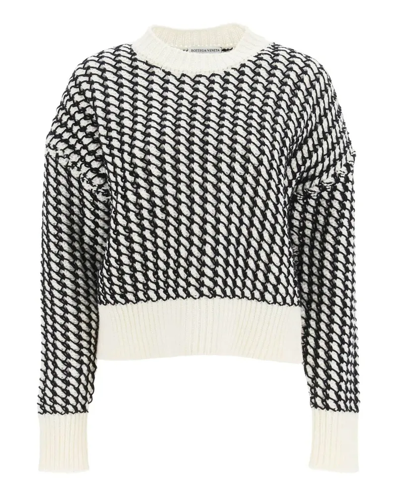 Bottega Veneta Wollpullover Weiß