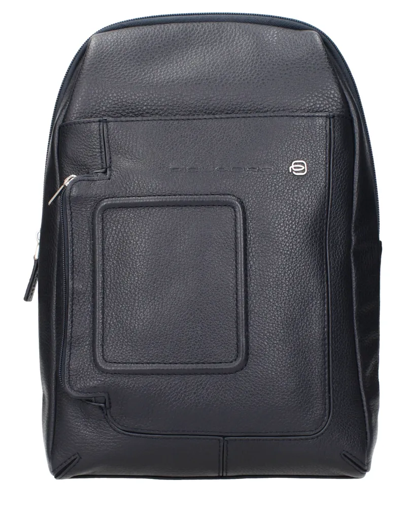 Piquadro Herrens Blaue Leder-Umhängetaschen -