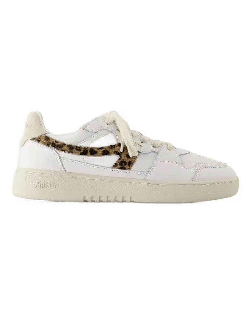 Axel Arigato Würfel einen Turnschuhe  Leder Weiß/Leopard White