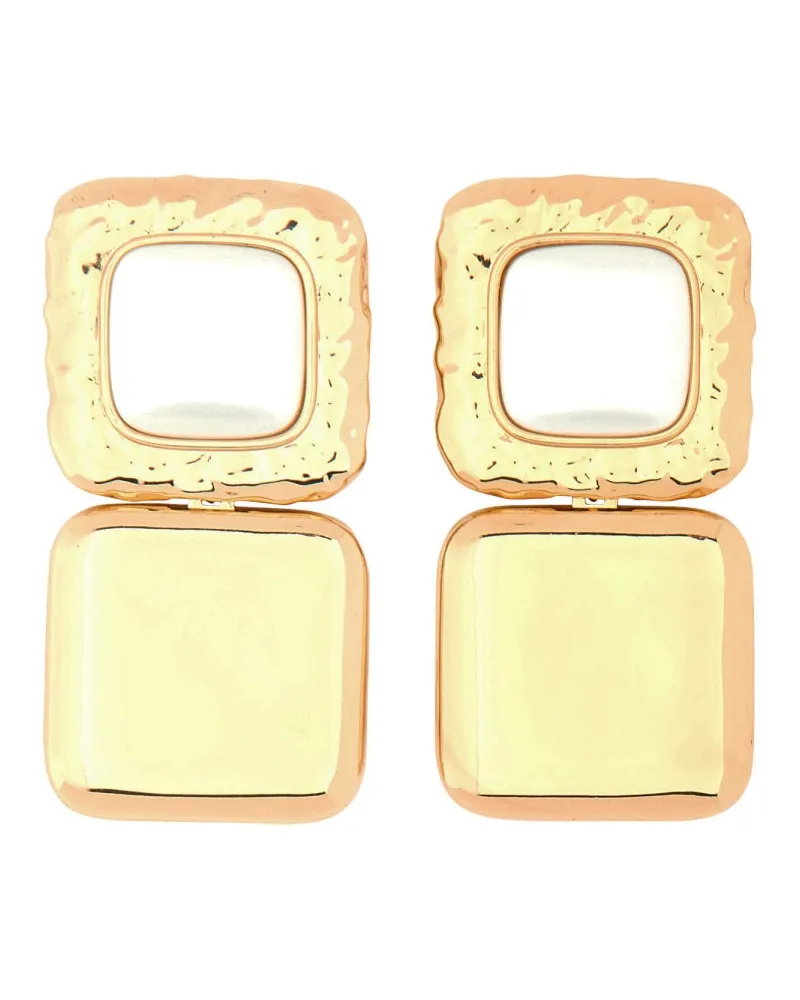 Self-Portrait Selbstporträtohrringe mit Perlen Gold