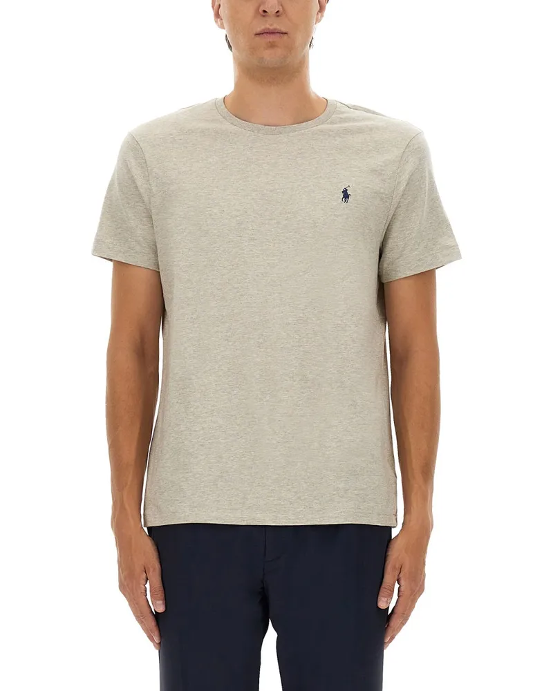 Ralph Lauren Baumwoll -T -Shirt Grey