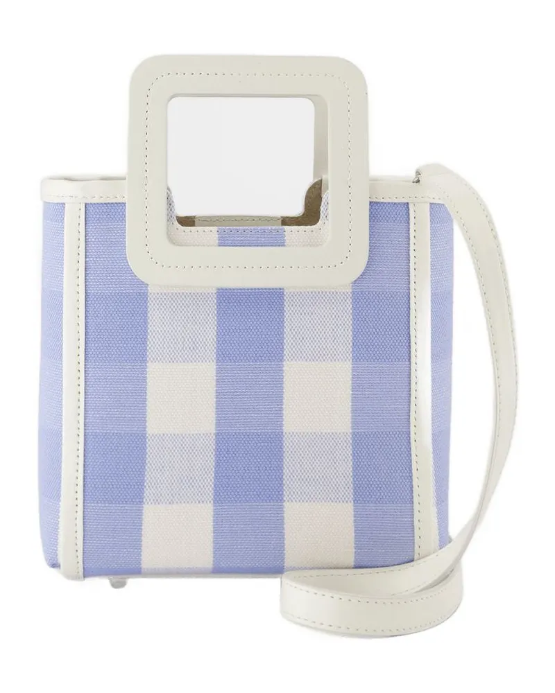 STAUD Mini Shirley Bag  Lederblau Blau