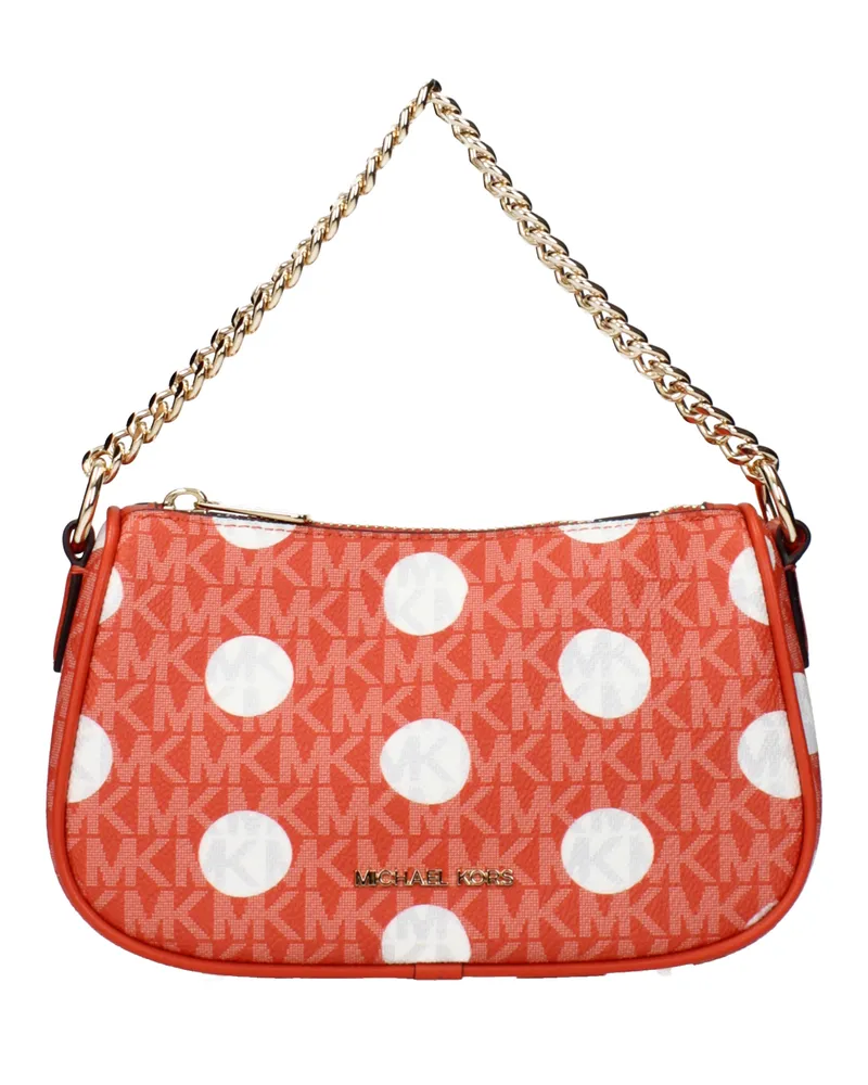 Michael Kors Carmela Damens Handtasche Stoff Rot/Ton -