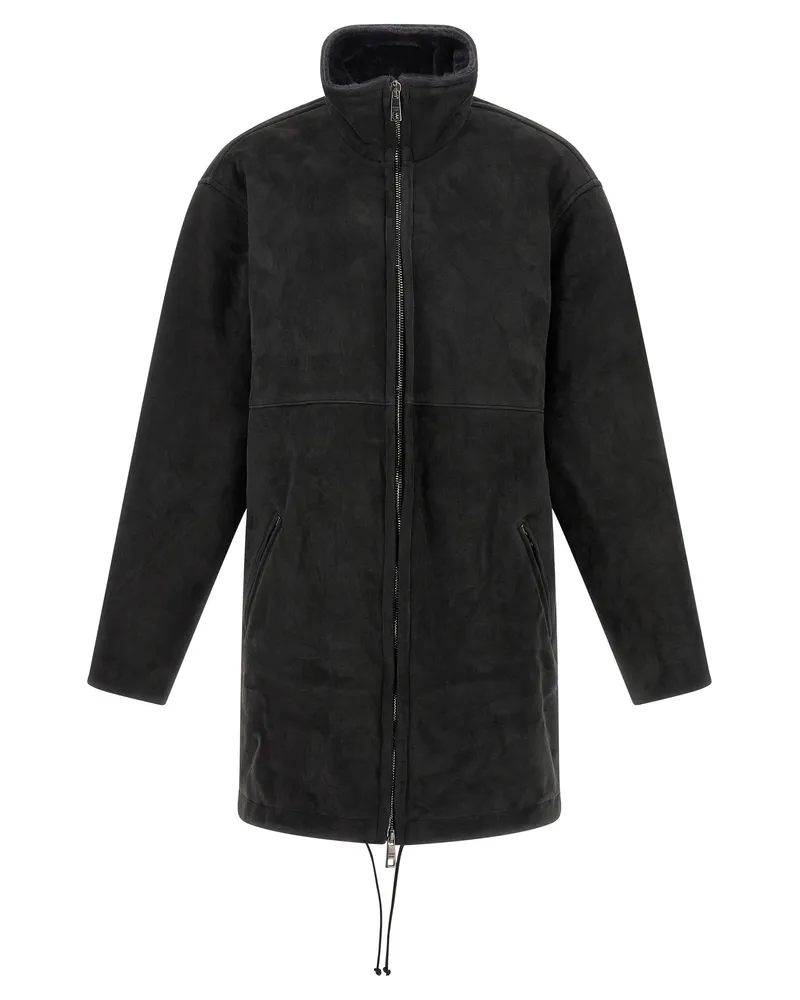 Giorgio Brato Long Sheepell Black