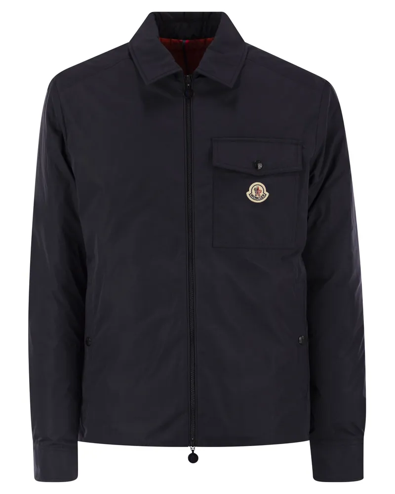 Moncler Vigeon gepolsterte Hemdjacke Dark