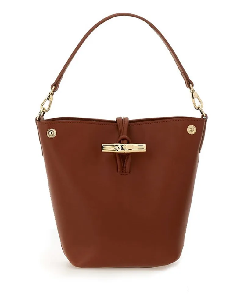 Longchamp Le Roseau" Eimerbeutel Brown