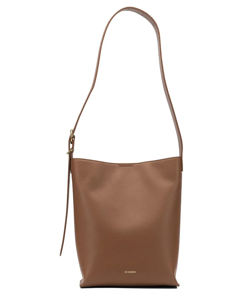 Jil Sander Cannolo“ kleine Umhängetasche Beige