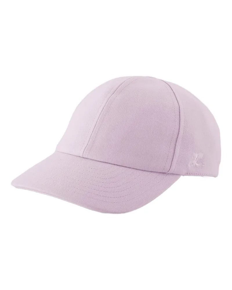 Courrèges Signature Cap Courreves Baumwollrosa Pink
