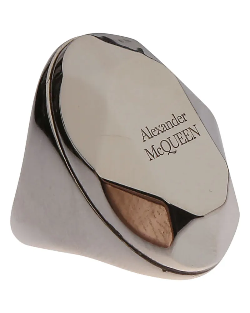 Alexander McQueen Alexander Mc Queen Stone Ring Silver