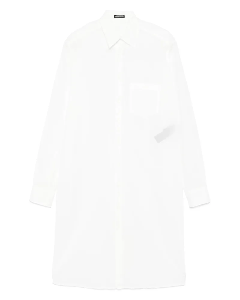 Ann Demeulemeester Ann Demeulemester Gabi Langes Entspannungshemd auf dem Rücken drapiert 