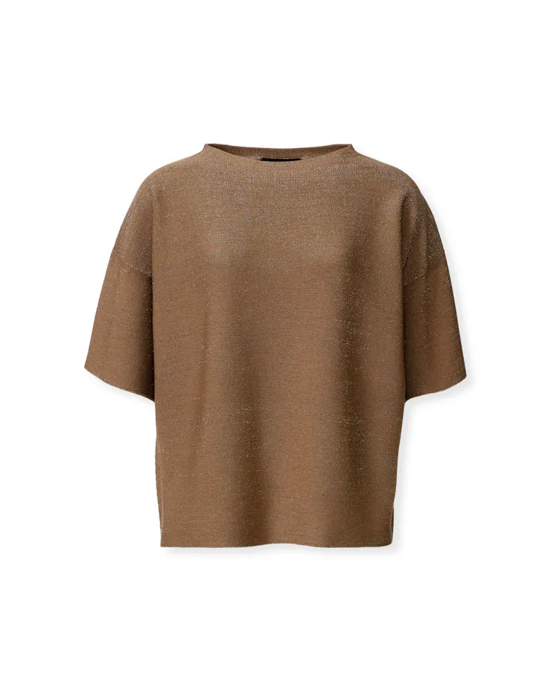 Fabiana Filippi Maxi-T-Shirt Brown