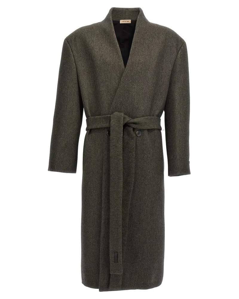 Fear of God Angst vor Gott 'Lapelless' Mantel Green