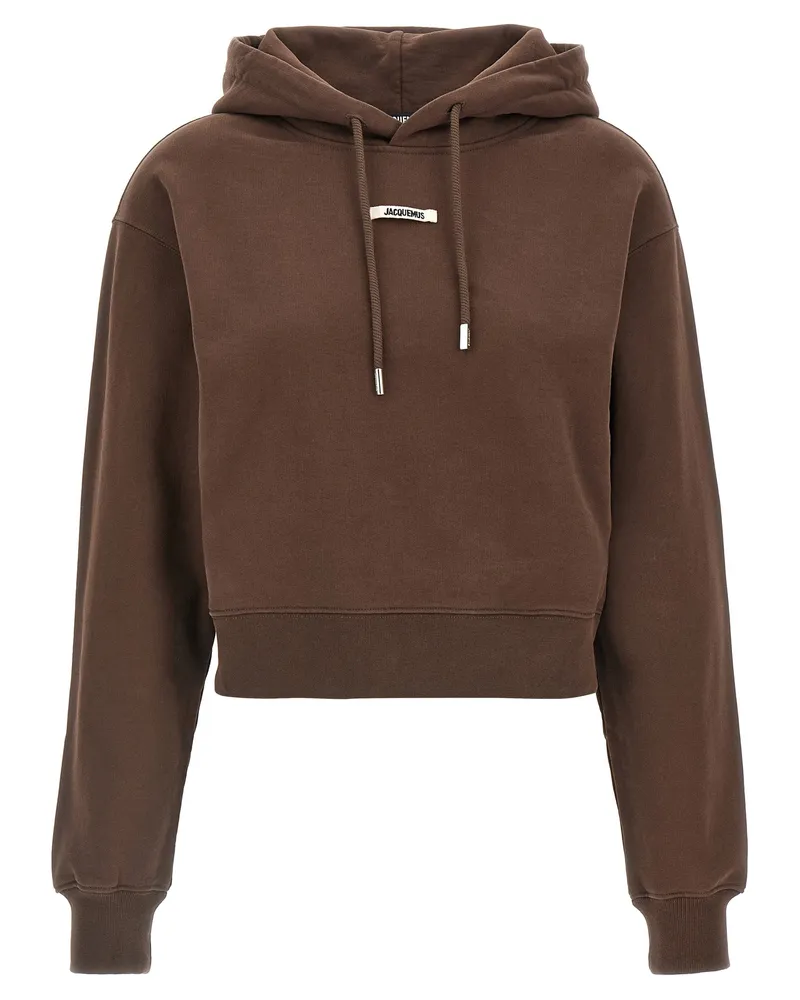 Jacquemus Le Hoodie Gros Grain' Hoodie Brown