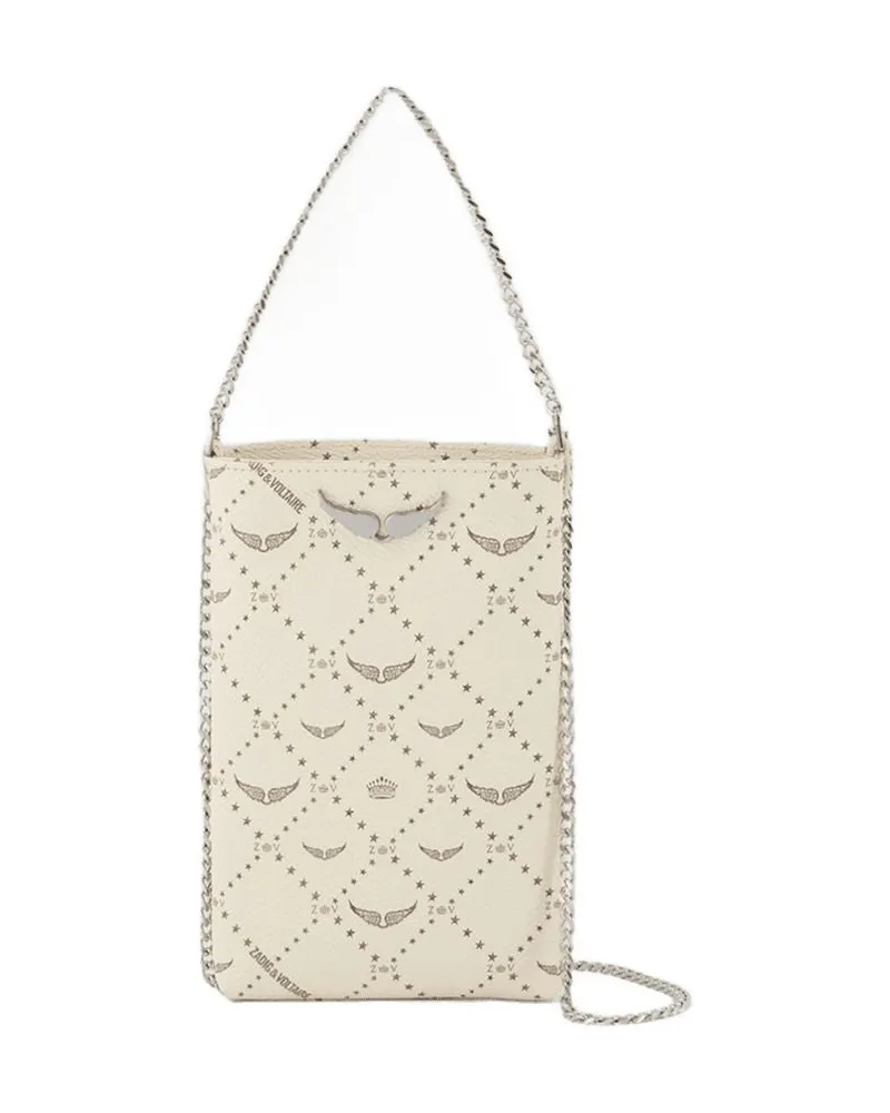 Zadig & Voltaire Rock Phone Beutel  Leder Weiß Weiß