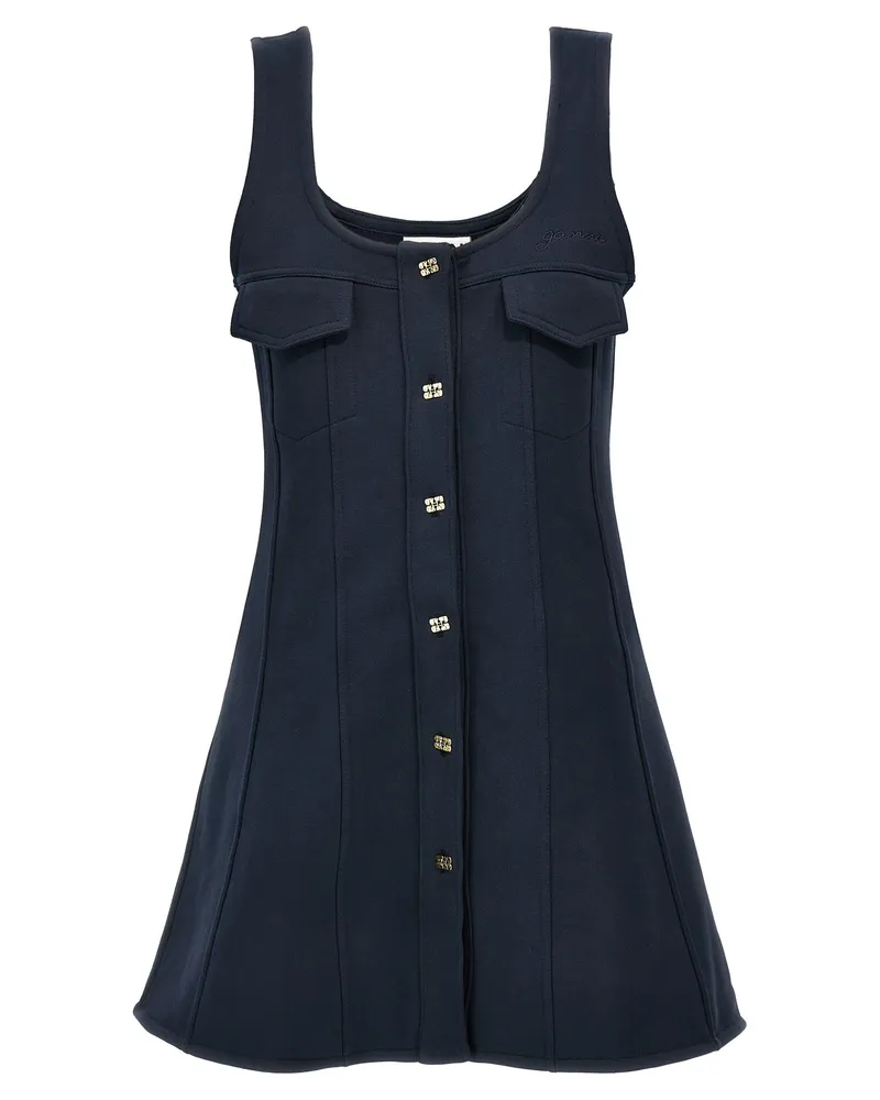 Ganni Mini -Kleid Blue