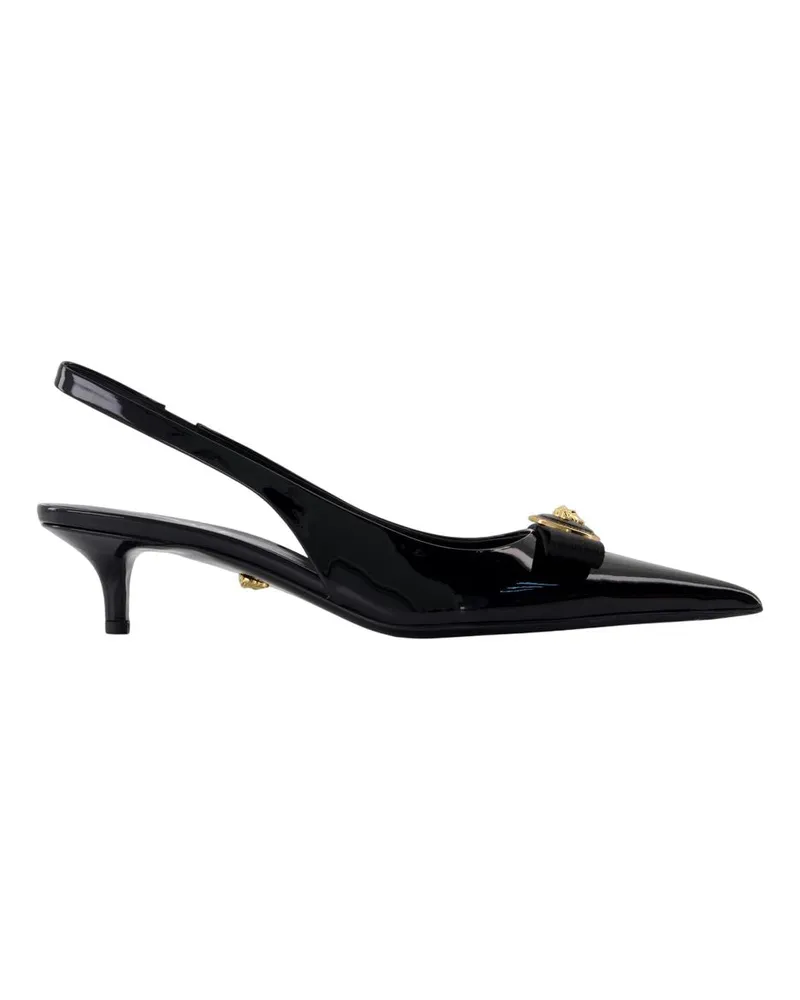 Versace T.45 Pumps  Leder schwarz Black