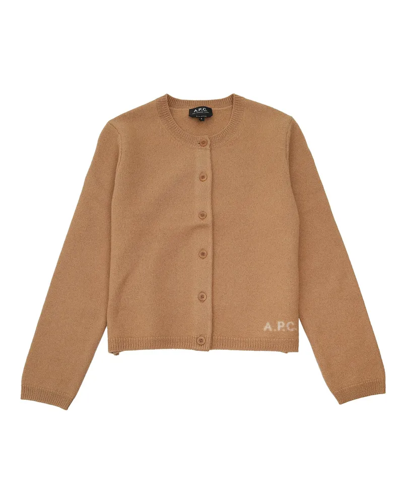 A.P.C. Pullover braun Brown