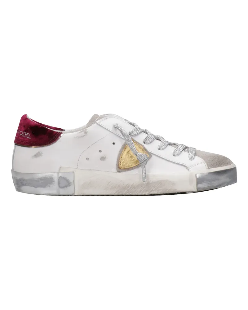 Philippe Model Sneakers Bianco+bordeaux