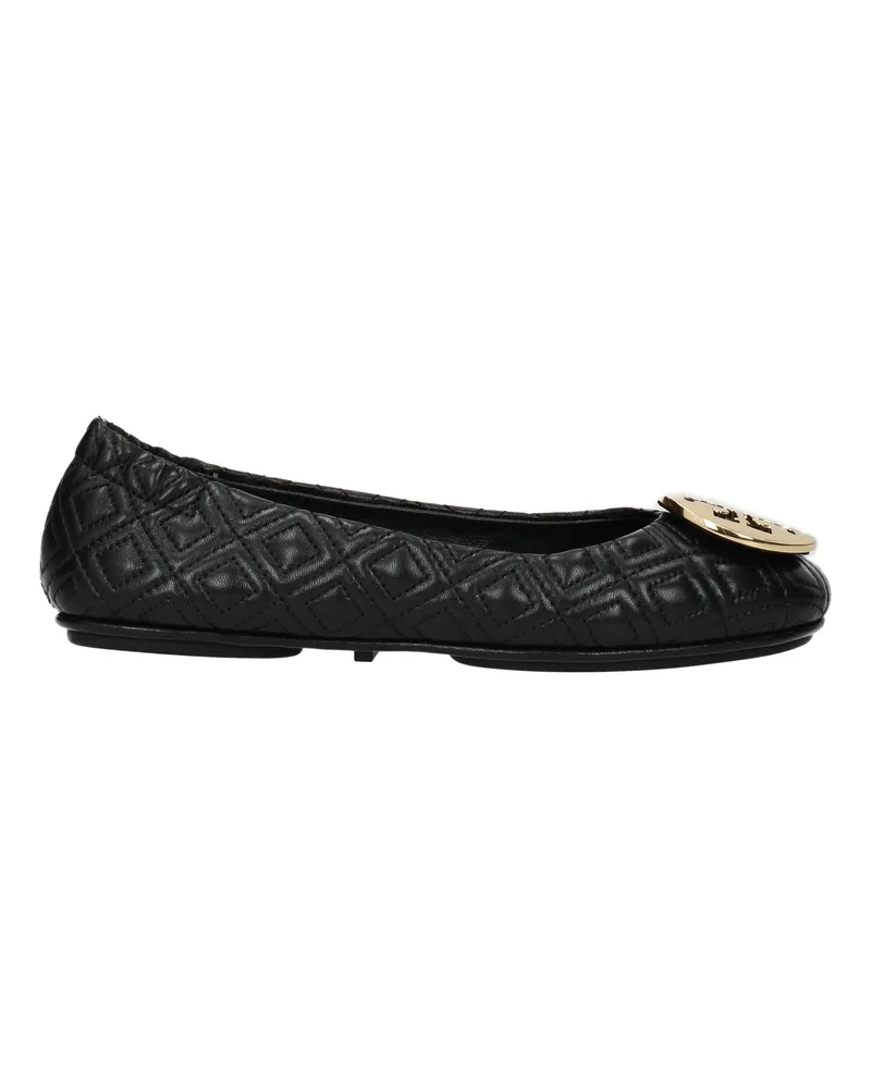 Tory Burch Damens Ballerinas aus Leder in Schwarz -