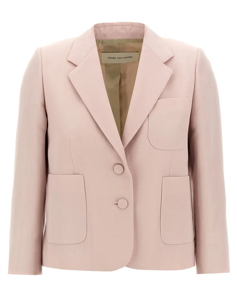 Dries van Noten Trocknen van an 'bamis' Blazer Pink