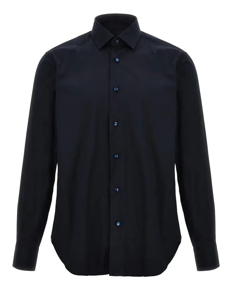 BARBA Poplin Shirt Blue