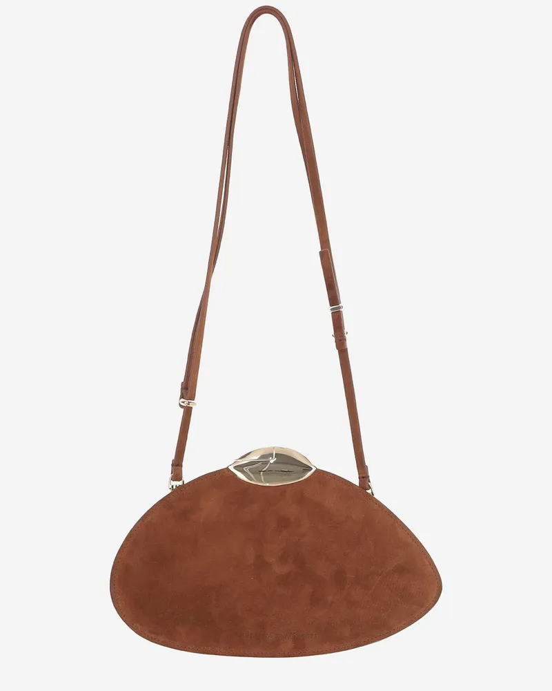 Benedetta Bruzziches Belle de Jour Wildledertasche Brown