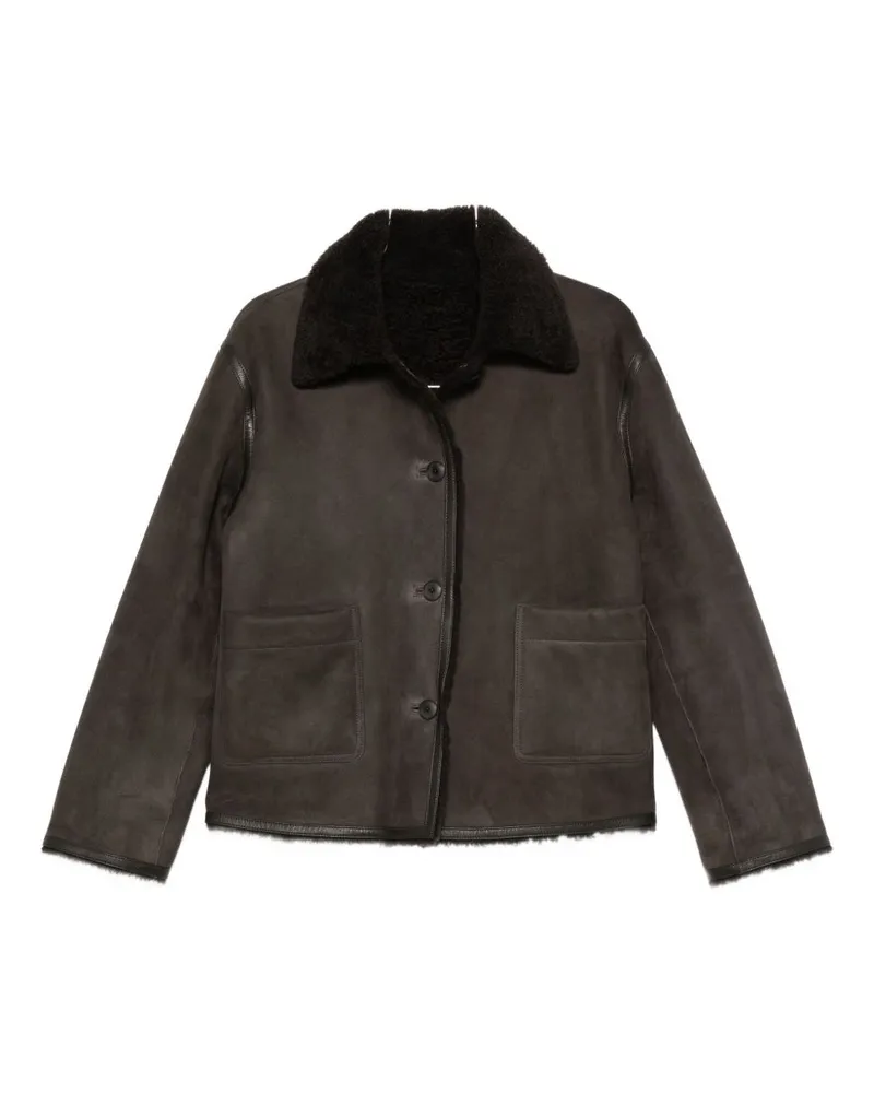 Closed Geschlossene Shearling-Jacke Grey