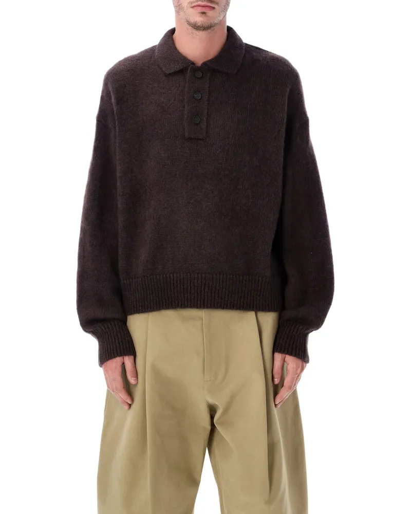 Studio Nicholson Pullover Braun Brown