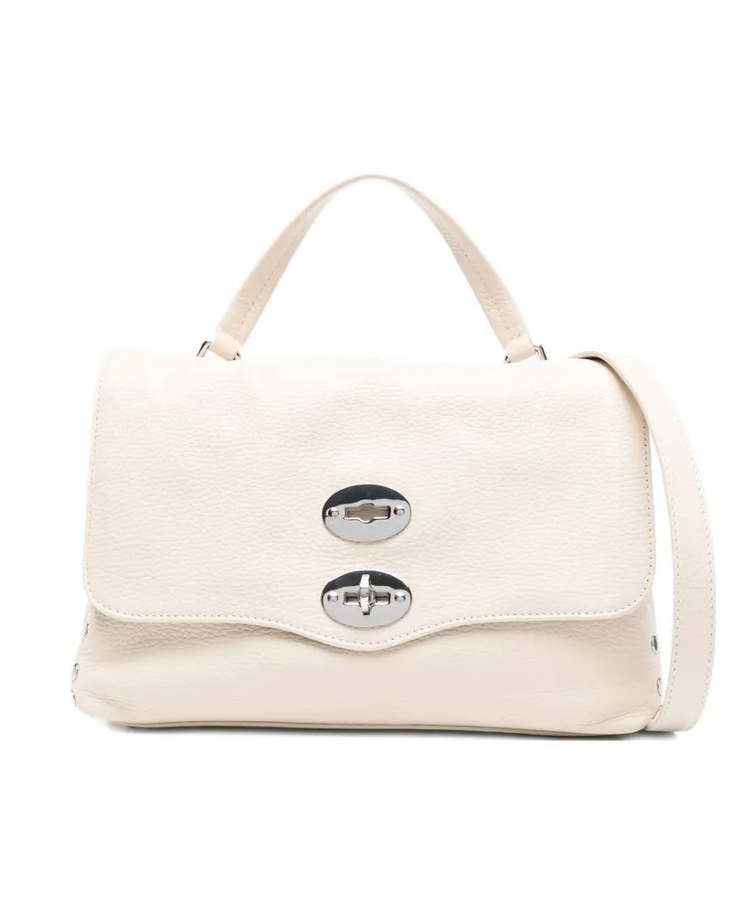 Zanellato Postina täglich kleine Lederhandtasche Beige