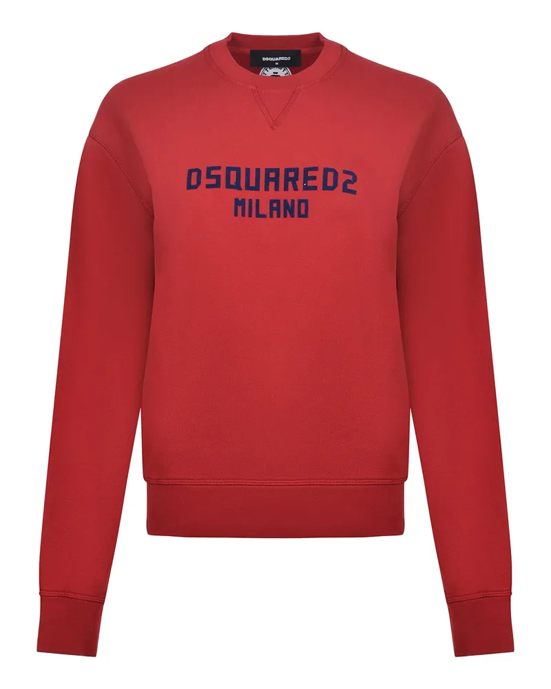 Dsquared2 Sweatshirt aus Baumwolle gemacht Red