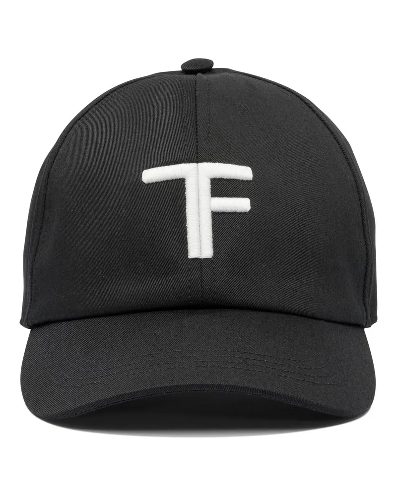 Tom Ford Trucker-Mütze aus Baumwolle Black