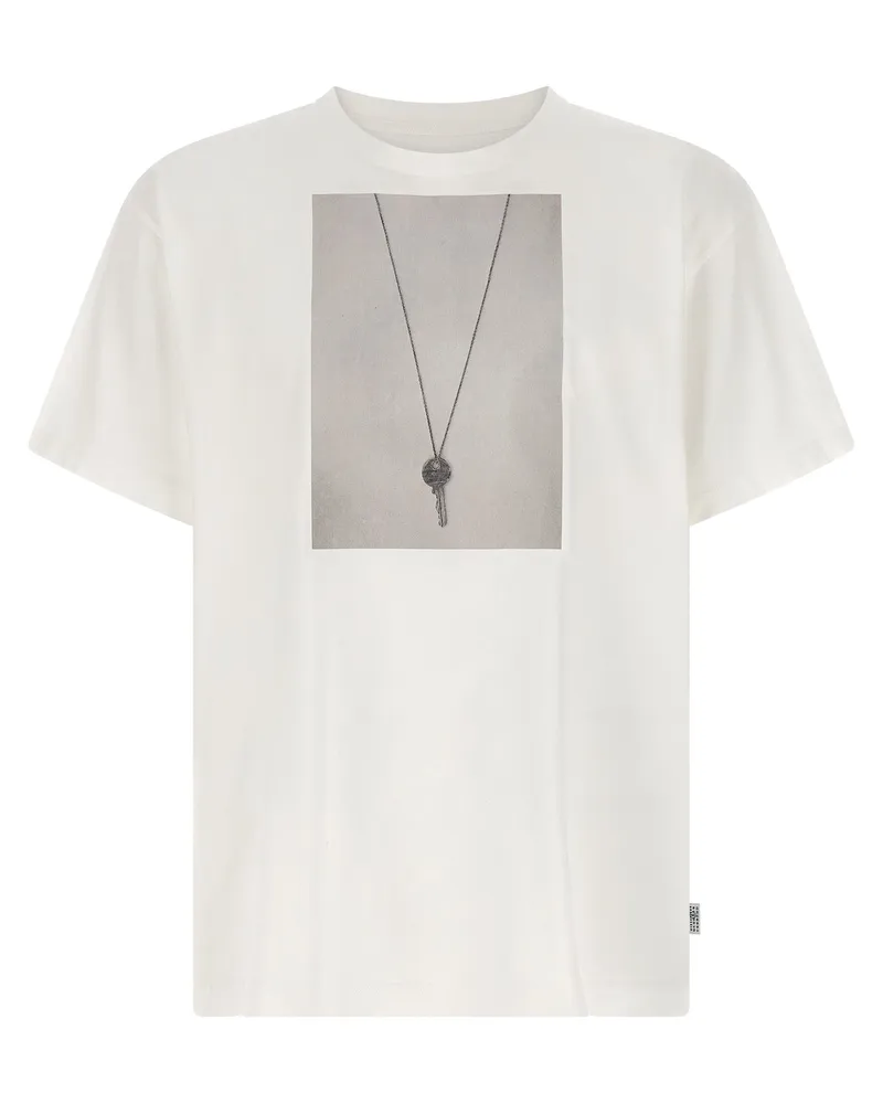 Maison Margiela T-Shirt mit „Chiave“-Print White