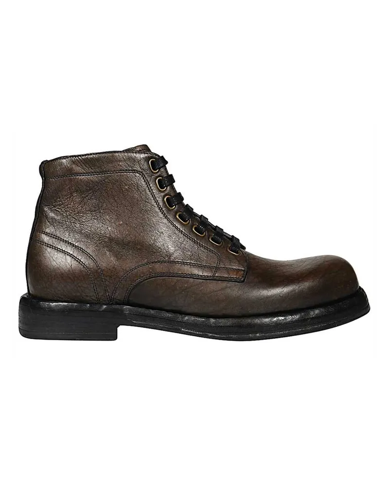 Dolce & Gabbana Lederstiefel Braun