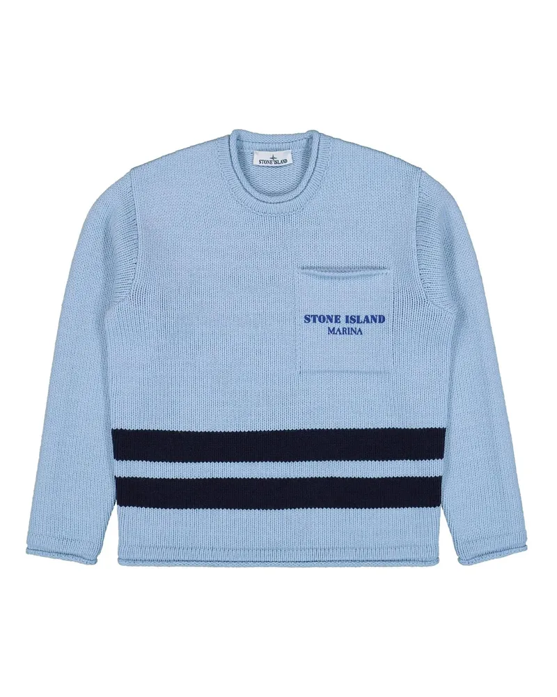 Stone Island Sweaters Blau Blue