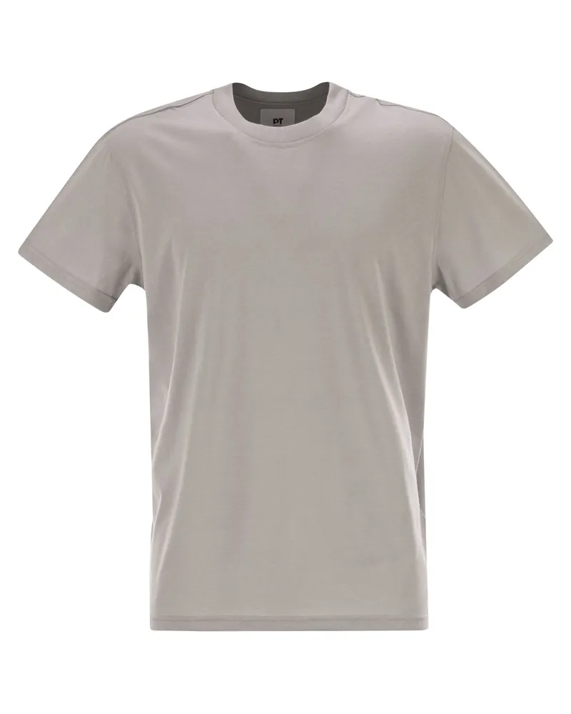 PT TORINO Jersey-Strick aus Baumwolle und Seide Grey