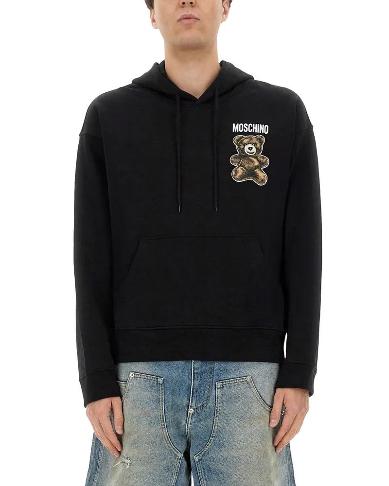 Moschino Teddy Bear" Hoodie Black