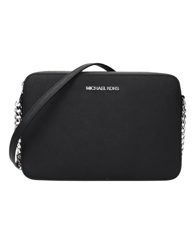 Michael Kors Jet Set Umhängetasche Damens Leder Schwarz -