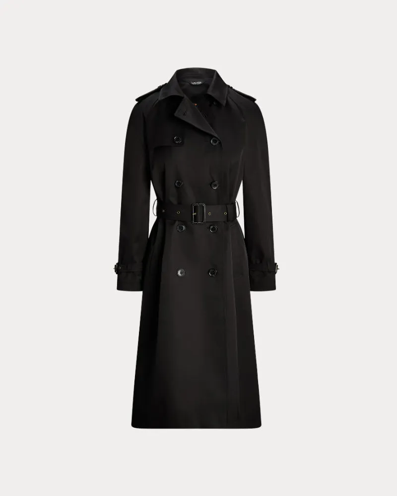 Ralph Lauren Bl Db W Ns44 gefütterter Mantel Black