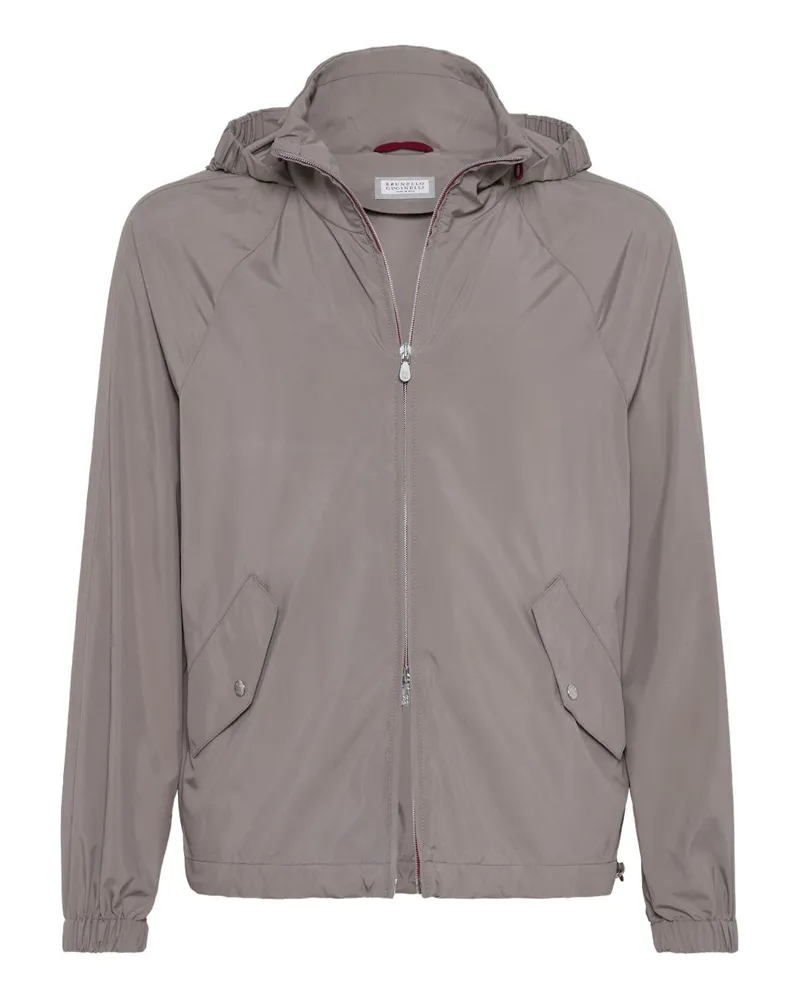 Brunello Cucinelli wasserfeste Blouson Jacke Dove