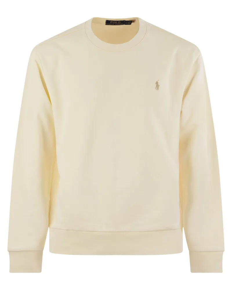 Ralph Lauren Classic Fit Cotton Sweatshirt Cream