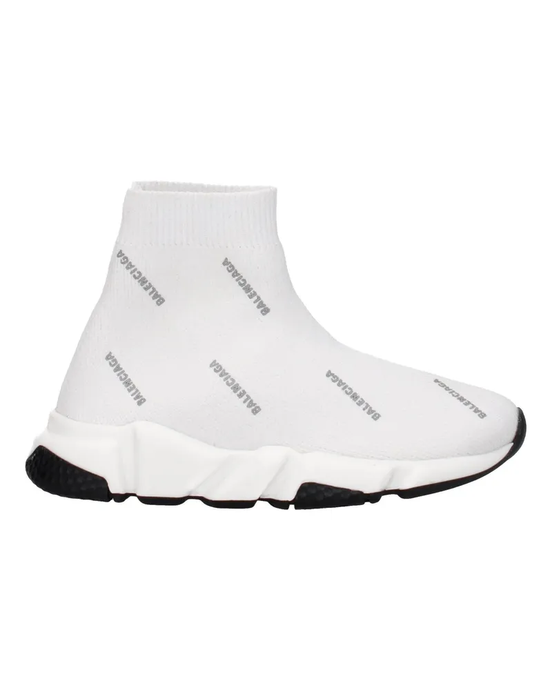 Balenciaga Geschenkidee Sneakers Kinder Damen Stoff Weiß/Silber -