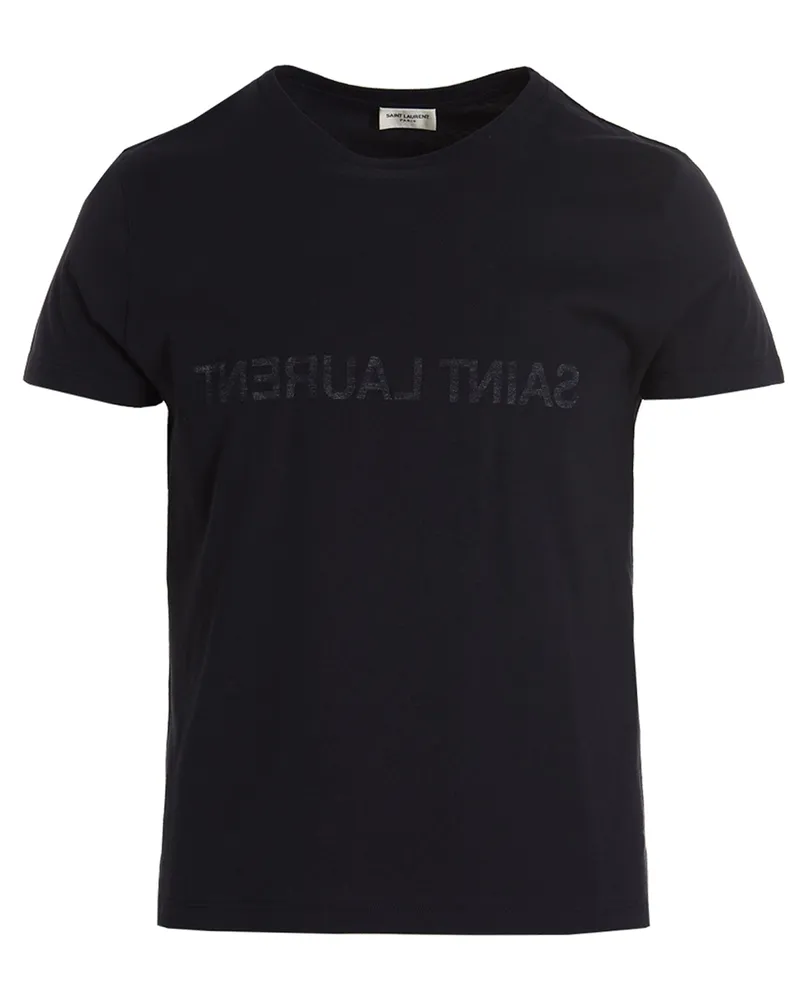 Saint Laurent Saint Laurent Reverse' T -Shirt Blue