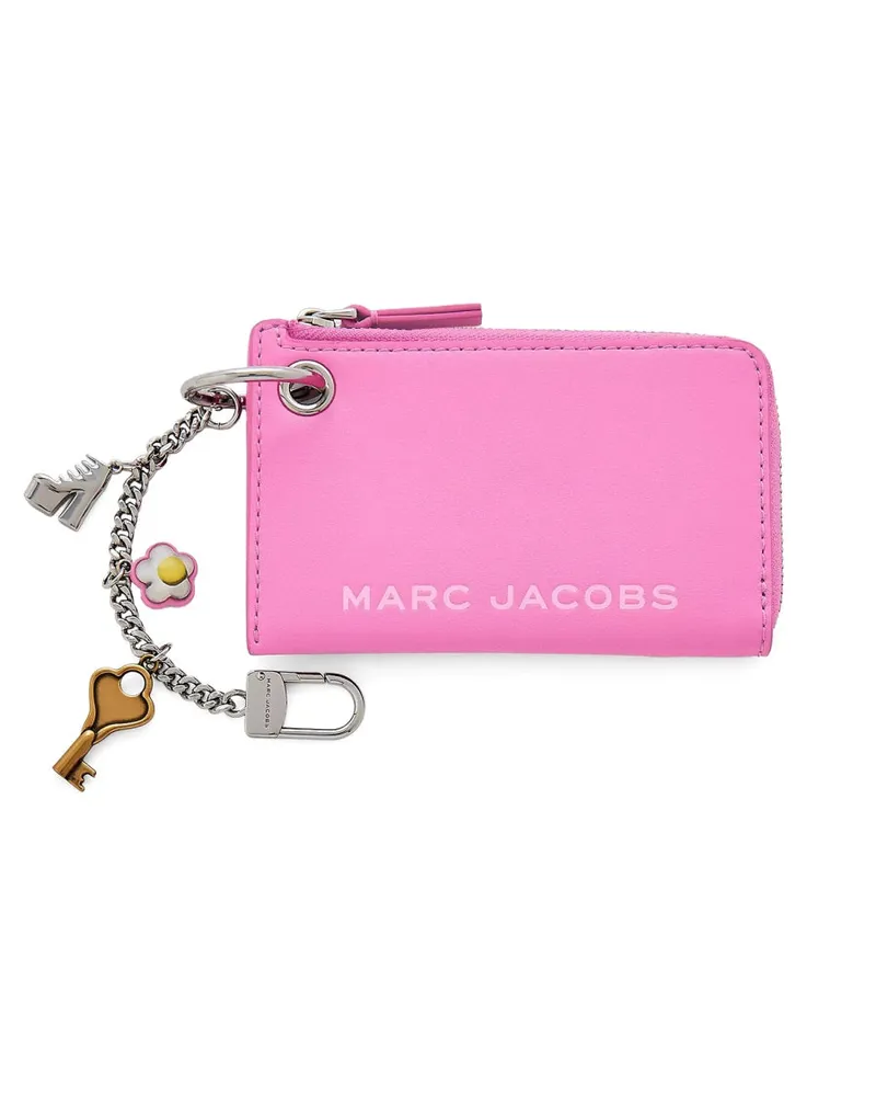 Marc Jacobs Reißverschluss Brieftasche mit Anhänger Pink