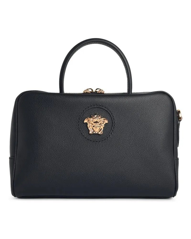 Versace Schwarze Lear-Tasche „La Medusa Boston“ von Black